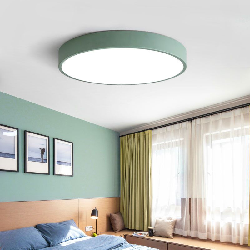 Valentina Moderno LED Plafoniere Rotondo Circolare Semplice Giallo/Blu/Verde/Rosa/Grigio Soggiorno/Camera da Letto - Relic Pieces