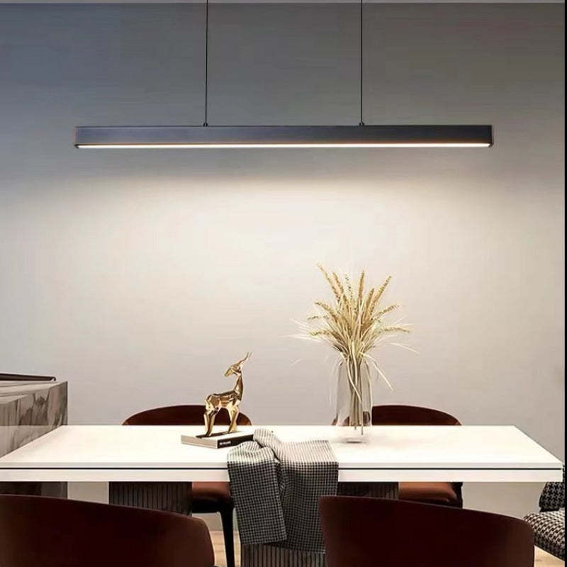 Arisha Moderna LED Lampada a Sospensione Metallo Nero/Marrone Lineare - Relic Pieces
