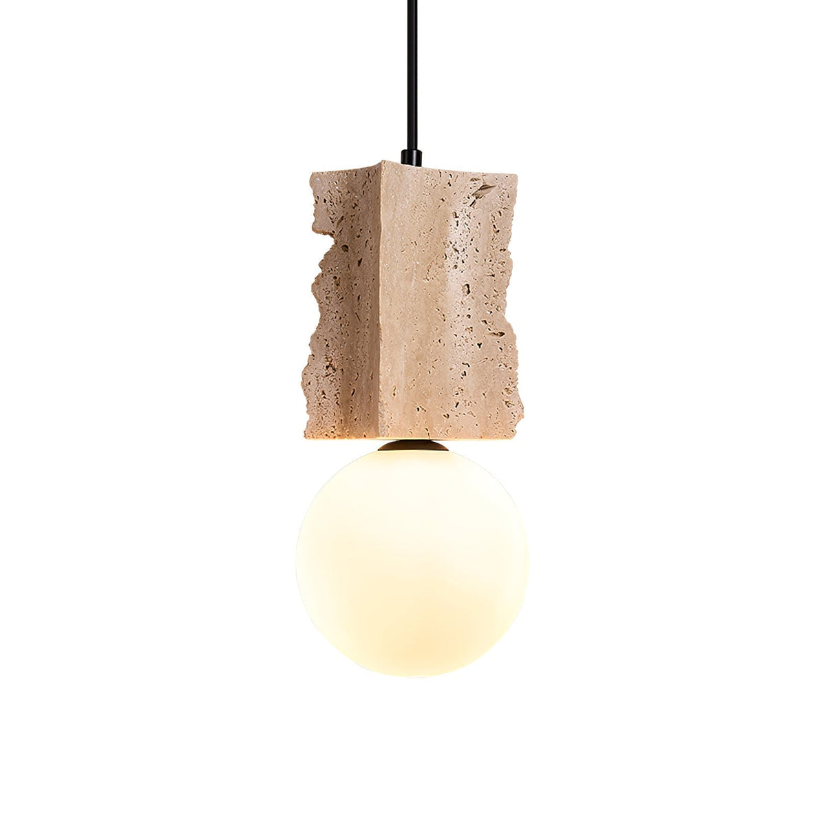 Lampada a sospensione travertino Raw Edge