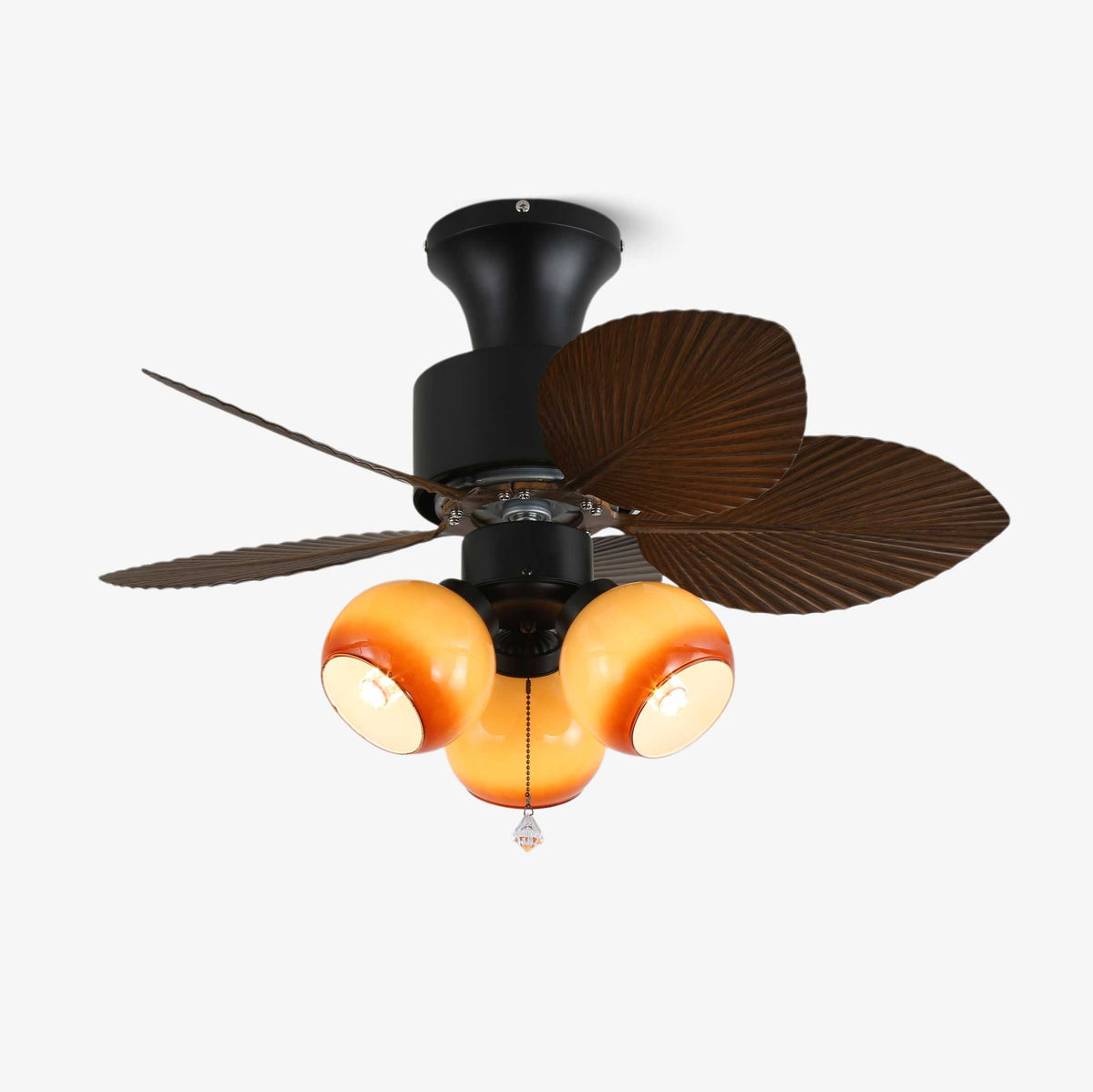 Marvella ventilatore da soffitto con luce in legno vintage