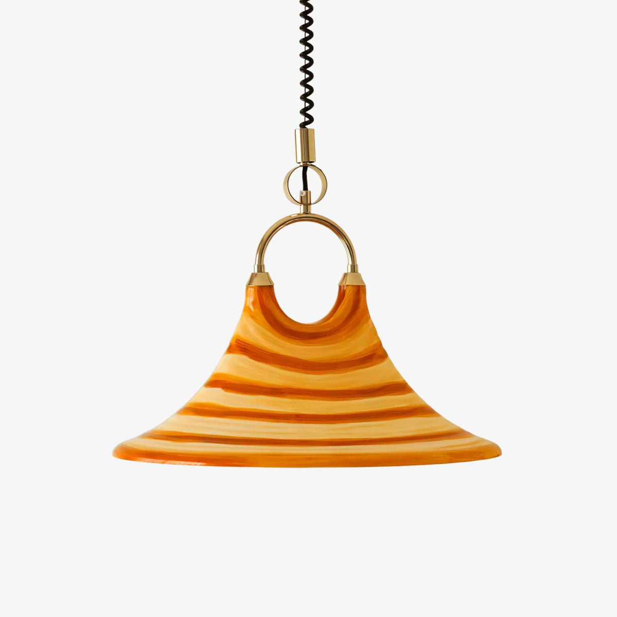 Aurmiros lampada a sospensione moderna minimalista con Paralume in vetro a Spirale