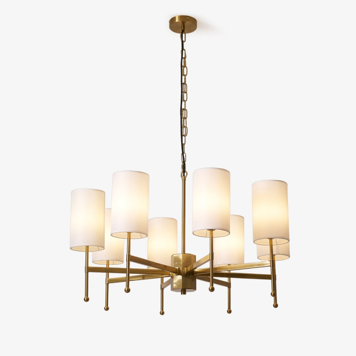 Ulcarisra lampadario in ottone e tessuto vintage Tradizionale