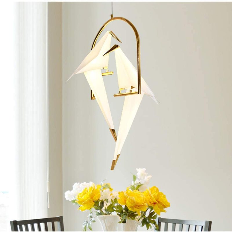 Avi Modern Lampada a Sospensione Vetro Bianco/Chiaro Ucello Nordica Post Moderna