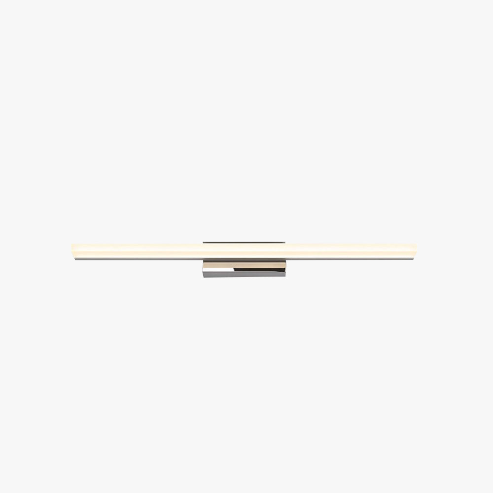 Arisha Minimalista LED Applique Metallo Nero/Cromo Lineare Specchio Vanità Bagno
