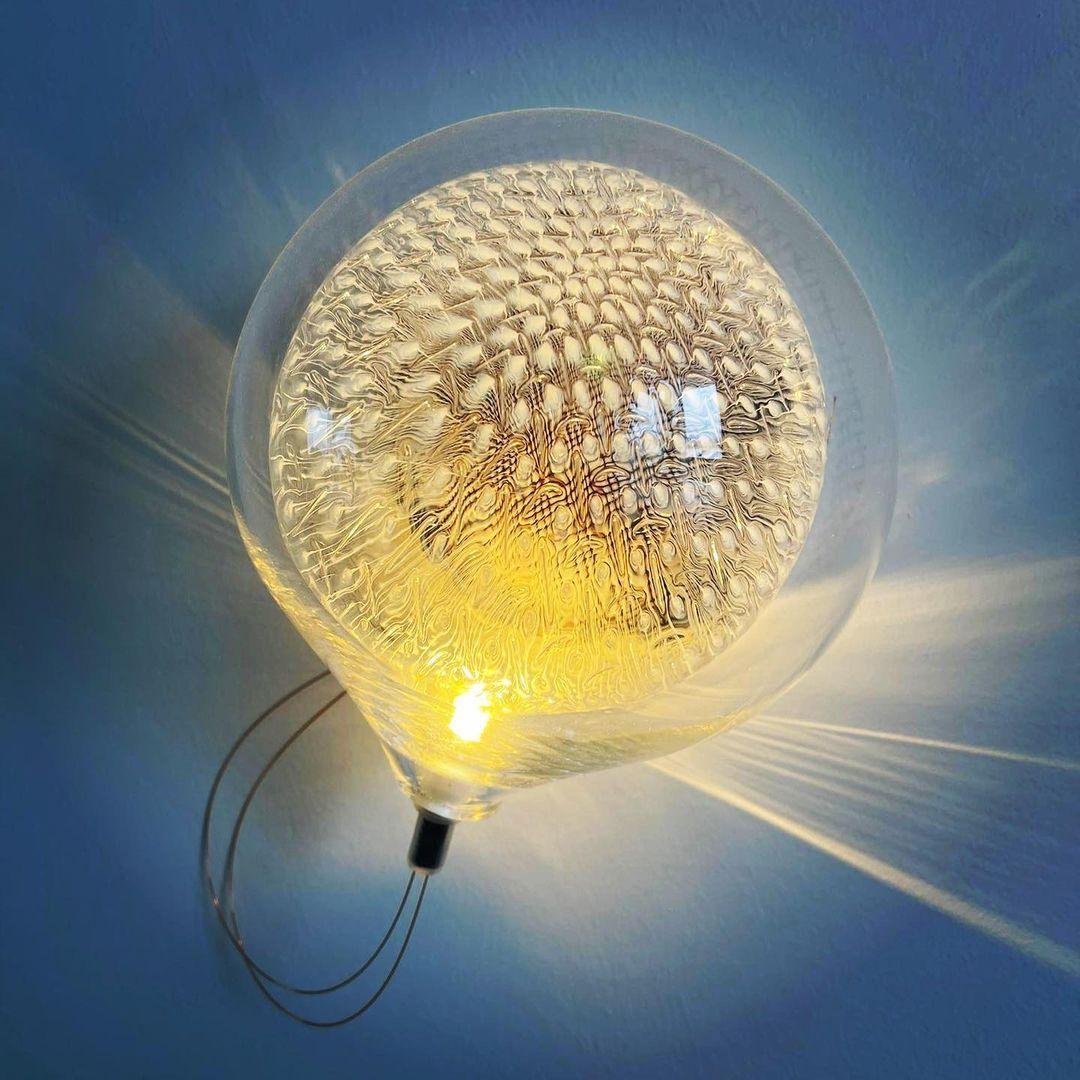 Sostor lampada da parete Premium in vetro Art Nordico e metallo