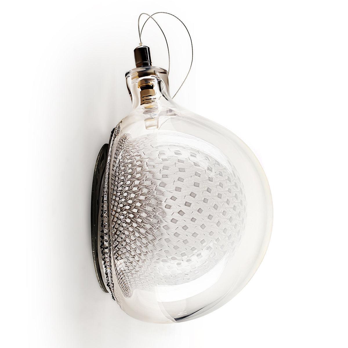 Sostor lampada da parete Premium in vetro Art Nordico e metallo