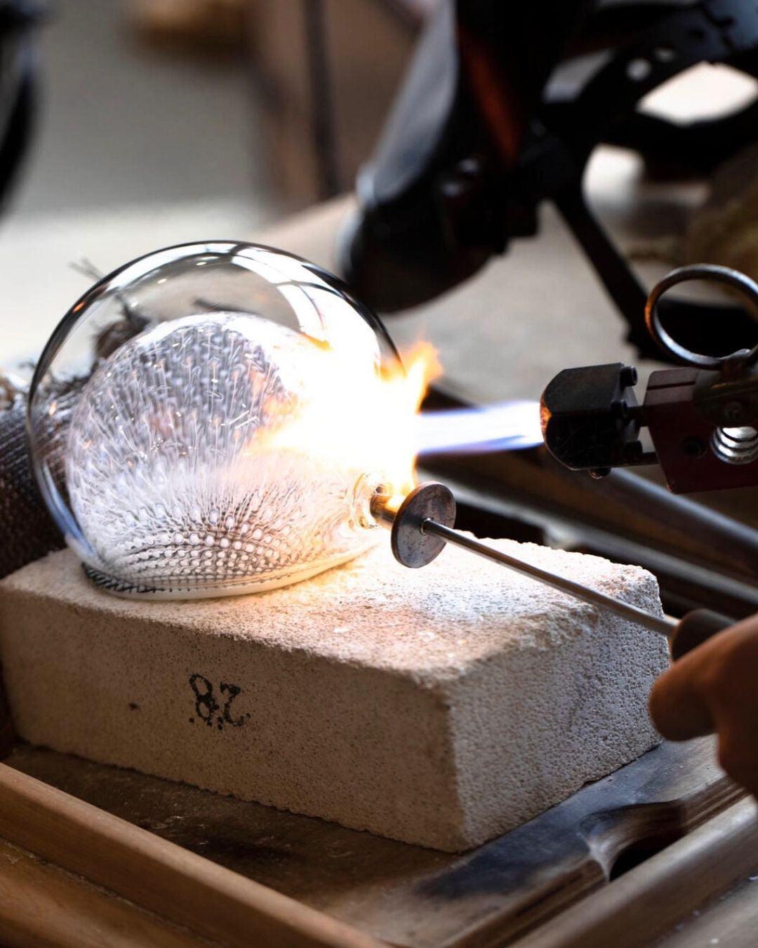Sostor lampada da parete Premium in vetro Art Nordico e metallo