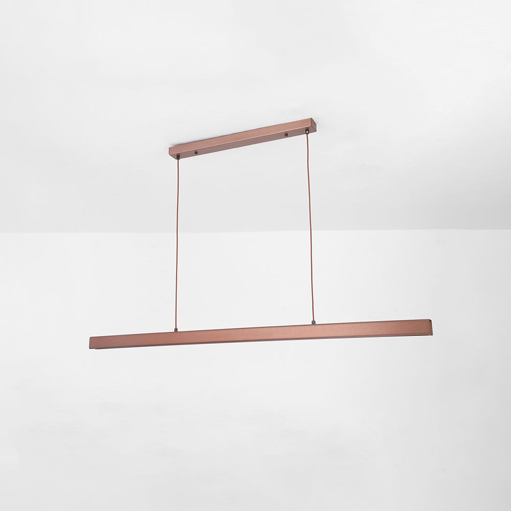 Arisha Moderna LED Lampada a Sospensione Metallo Nero/Marrone Lineare - Relic Pieces