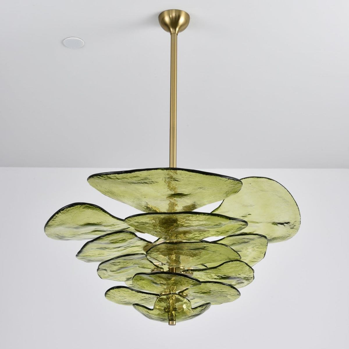 Crivs lampadario Oro vetro Murano petali lusso