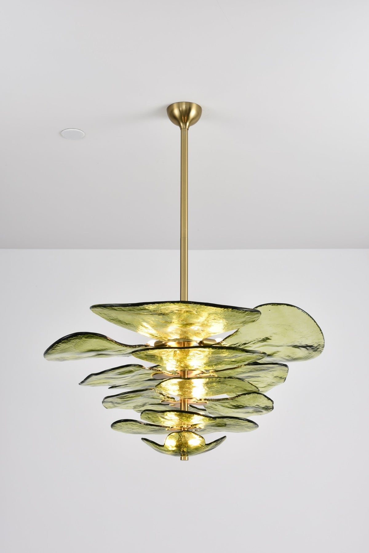 Crivs lampadario Oro vetro Murano petali lusso