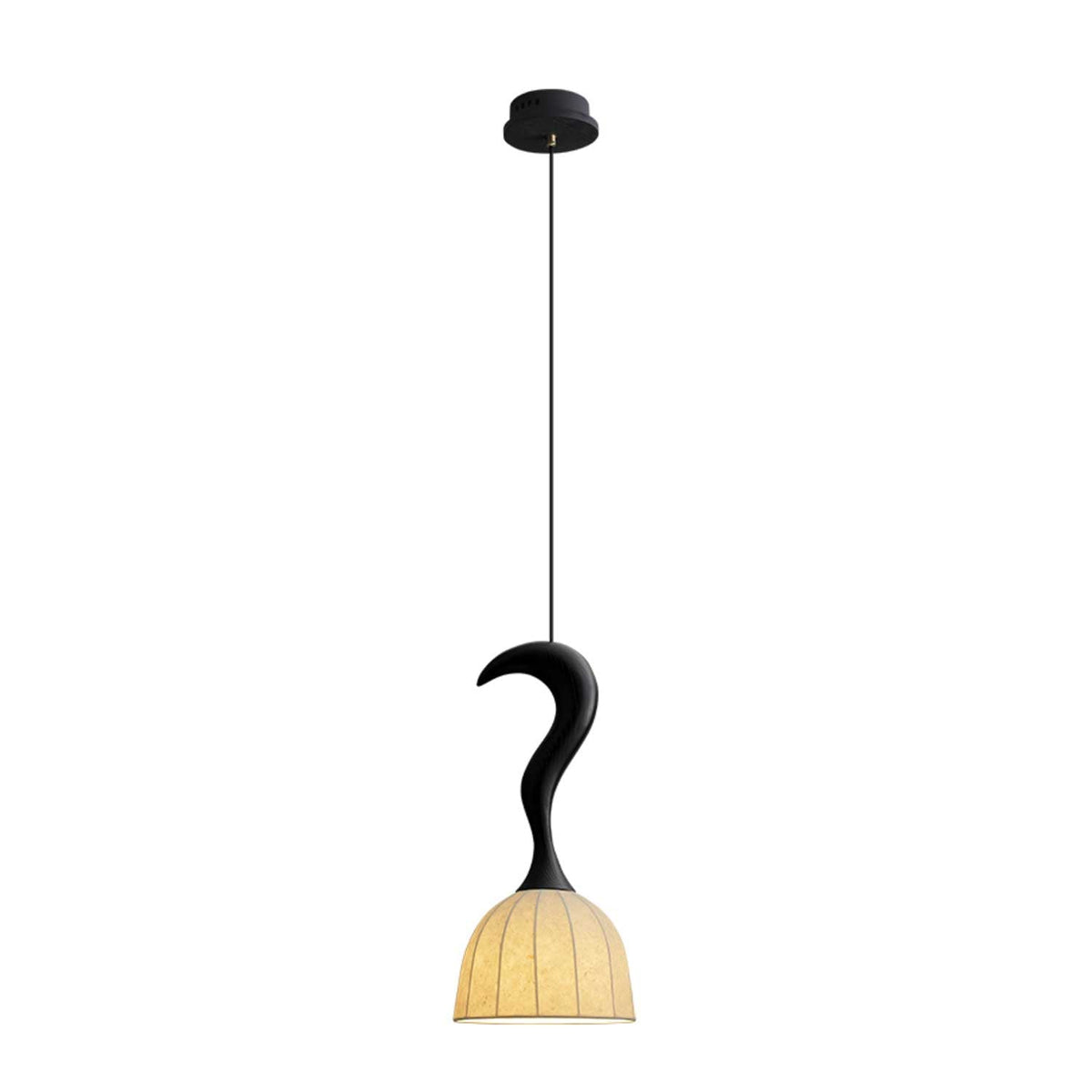 Colire Creativity lampada a sospensione in legno intrecciato