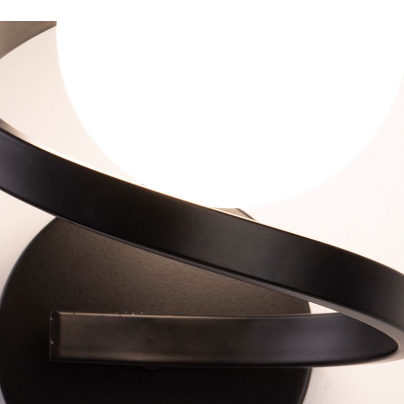 Arisha Design LED Girare Applique Metallo Vetro Impermeabile Nero/Oro Specchio Bagno/Soggiorno/Camera da Letto