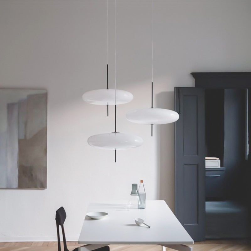 Ritta Nordico LED Moderna Lampada a Sospensione Ovale Singola - Relic Pieces