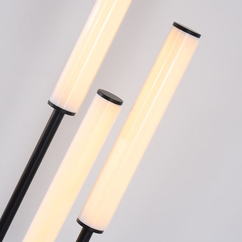 Tiffany Minimalismo LED Lineare Lampade da Terra Nero Metallo Acrilico Soggiorno/Camera da Letto/Sala Studio