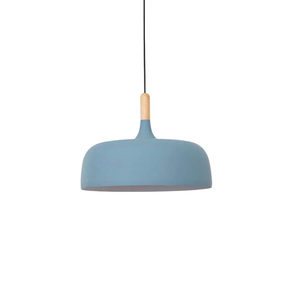 Sylivenne lampada a sospensione con paralume bianco in legno