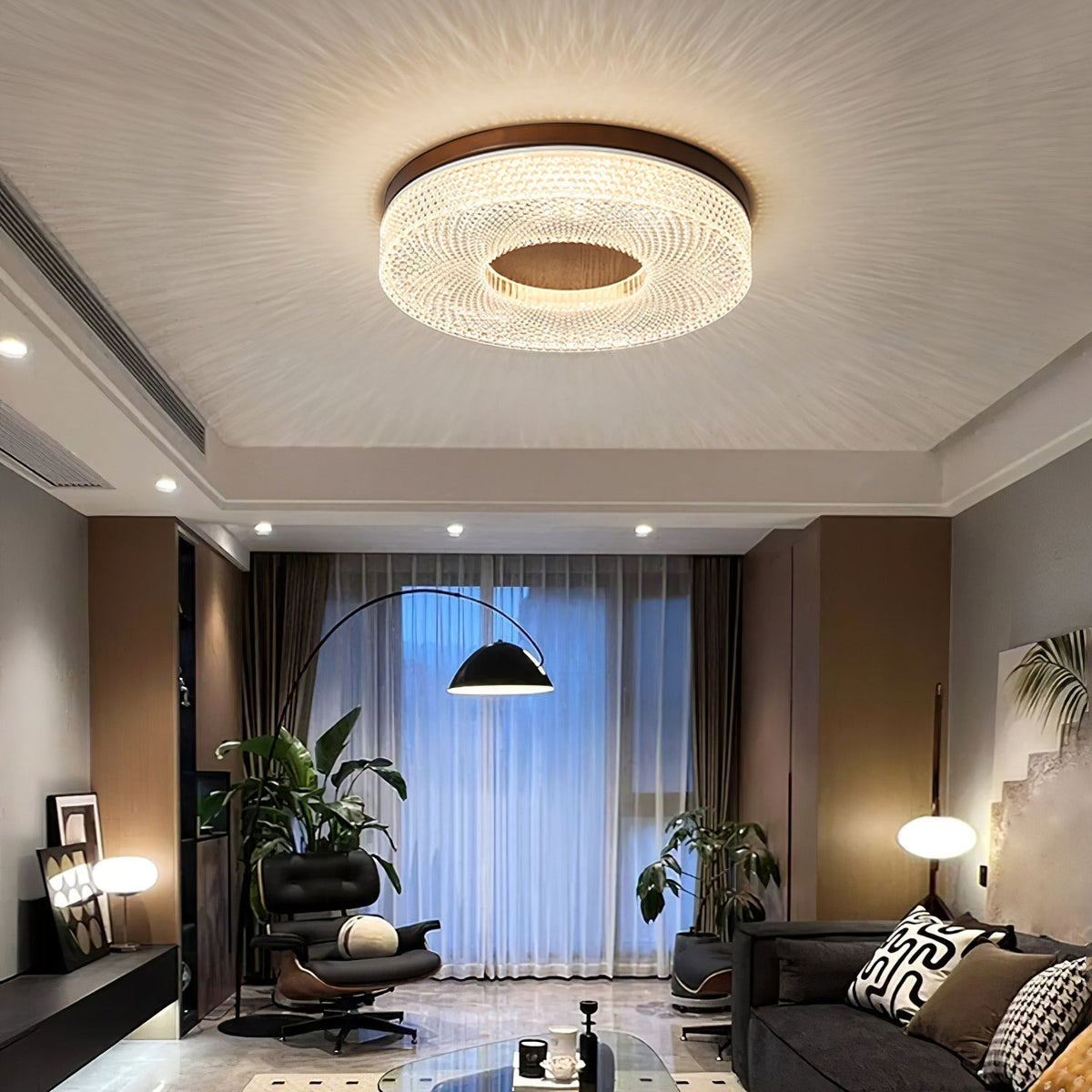 Nirinelle lampada da soffitto Anello in acrilico moderno minimalista