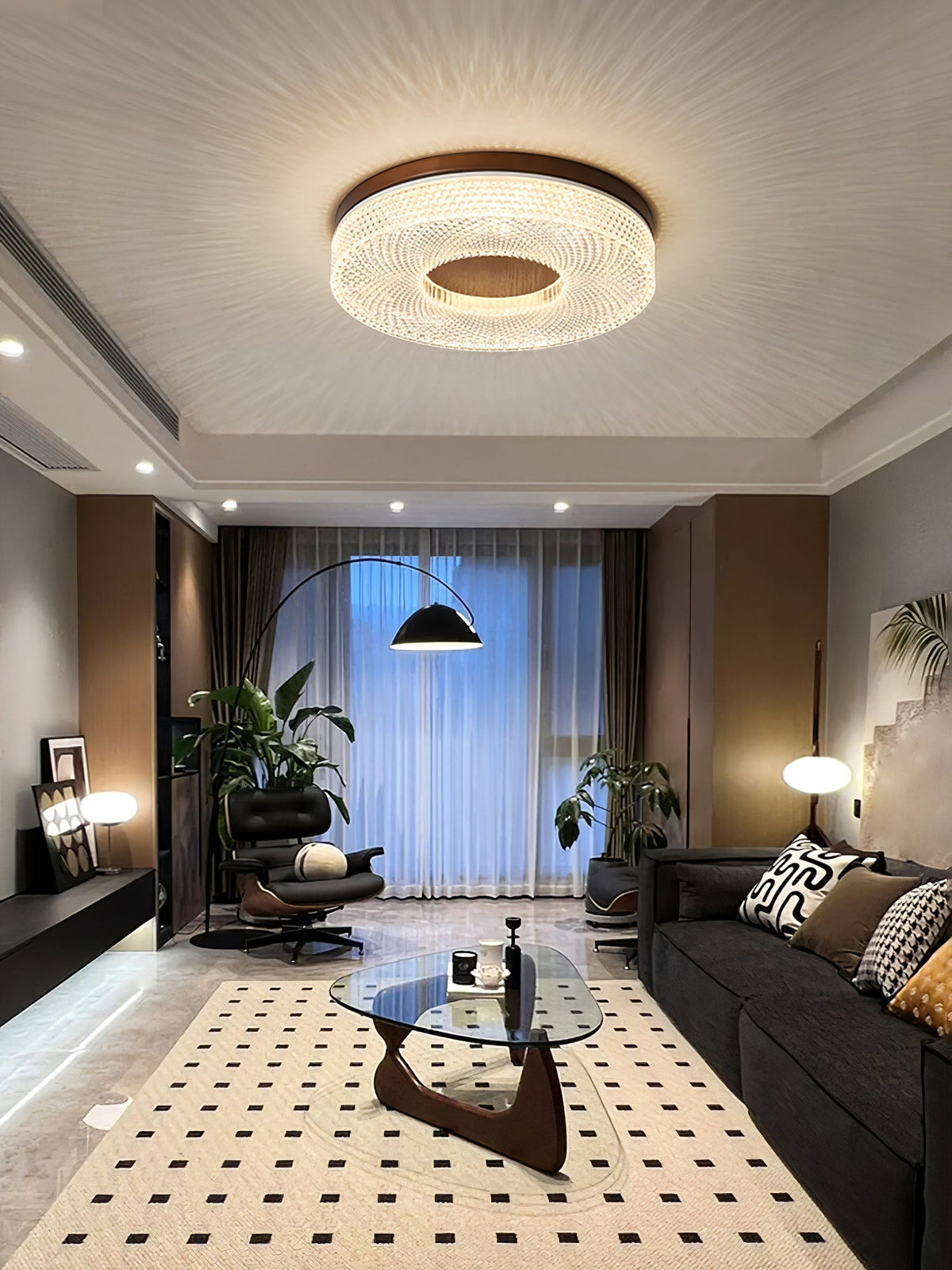 Nirinelle lampada da soffitto Anello in acrilico moderno minimalista
