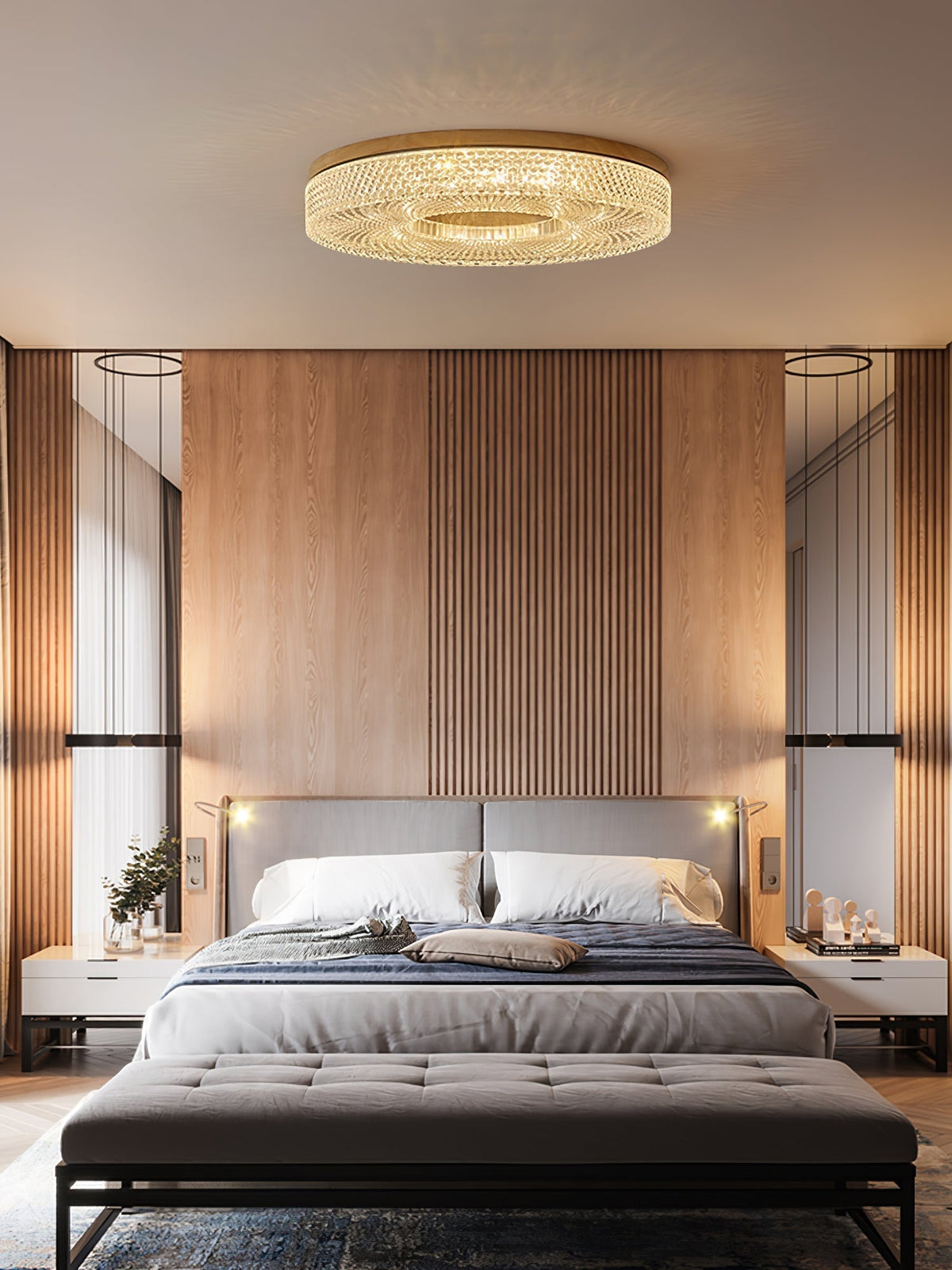 Nirinelle lampada da soffitto Anello in acrilico moderno minimalista