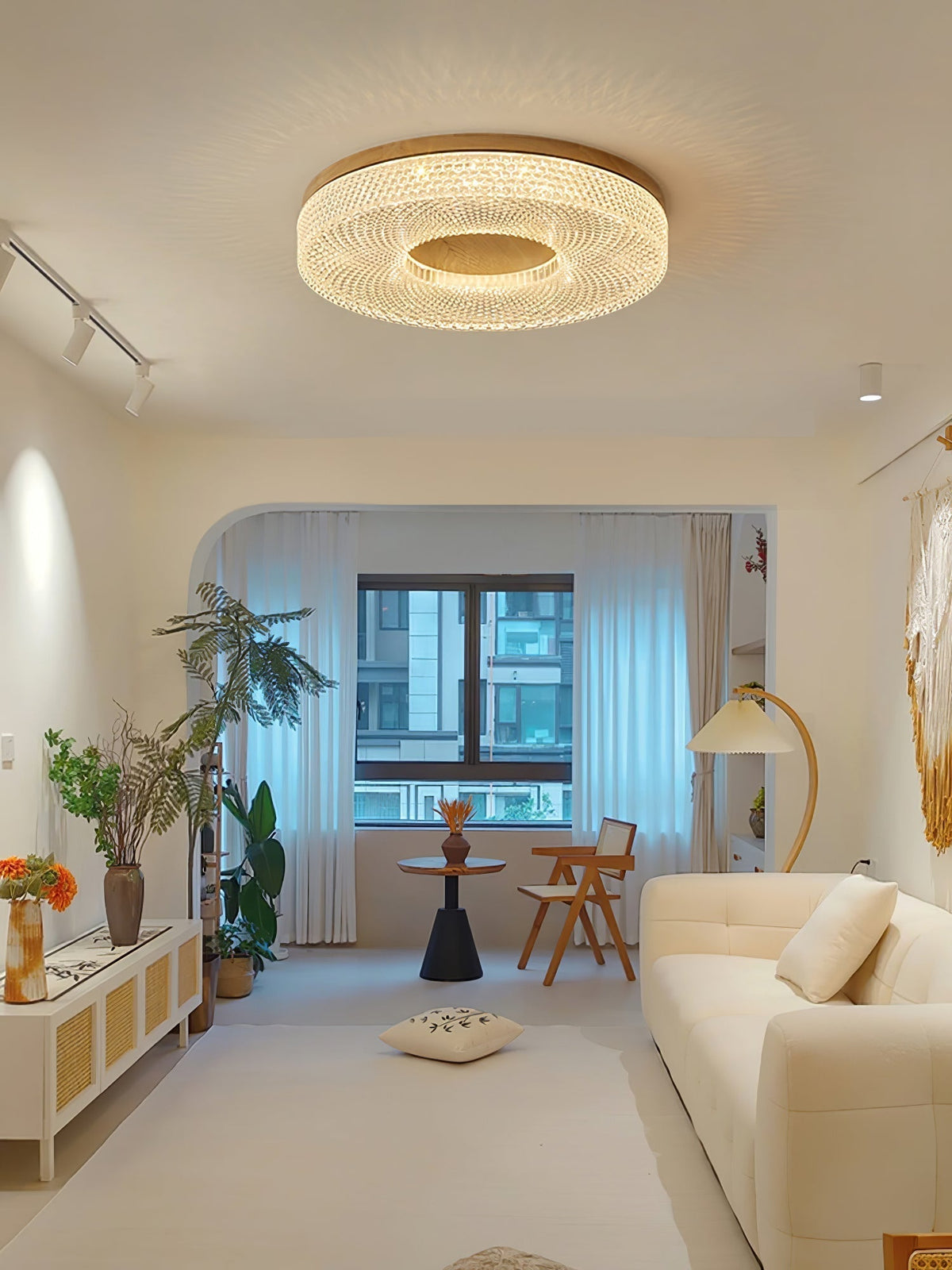 Nirinelle lampada da soffitto Anello in acrilico moderno minimalista