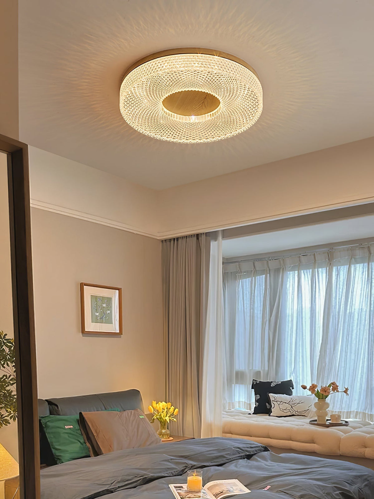 Nirinelle lampada da soffitto Anello in acrilico moderno minimalista