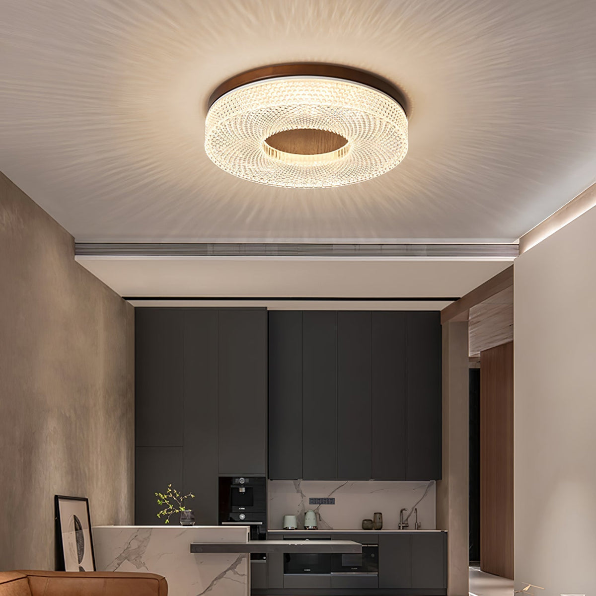 Nirinelle lampada da soffitto Anello in acrilico moderno minimalista