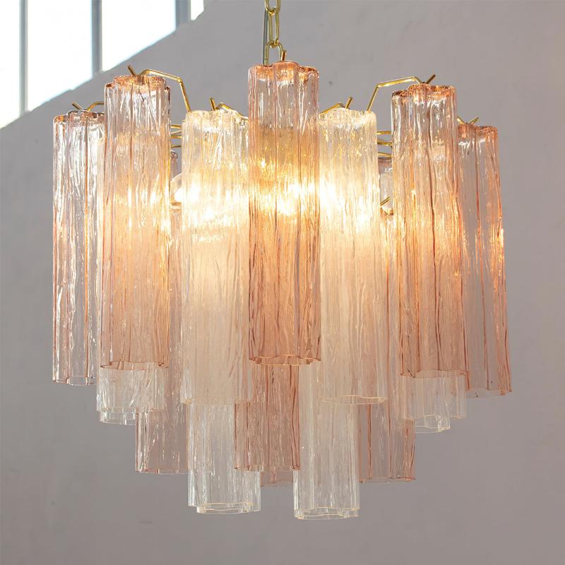 Lioraelle lampadario Tubo in vetro a Strati di lusso