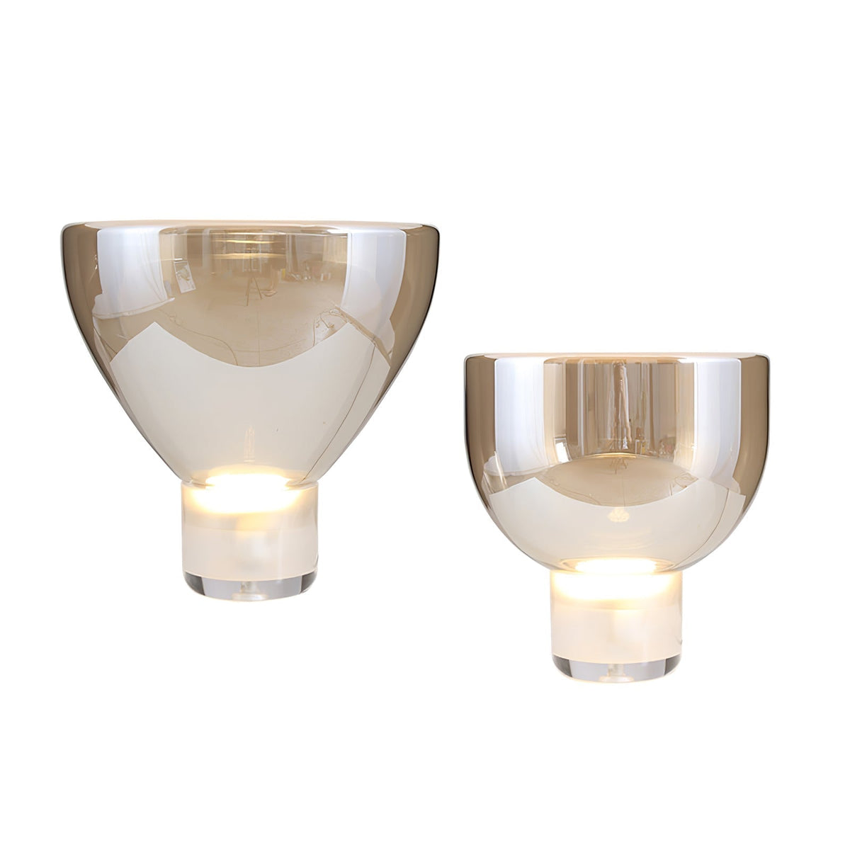 Cavm lampada da tavolo in vetro elegante