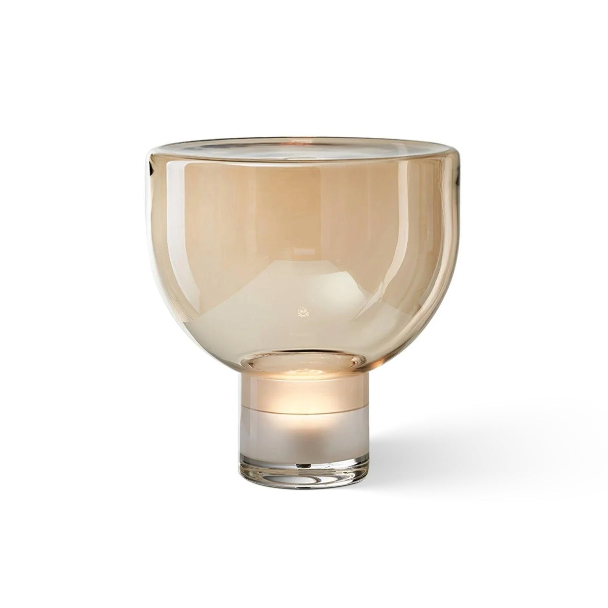 Cavm lampada da tavolo in vetro elegante