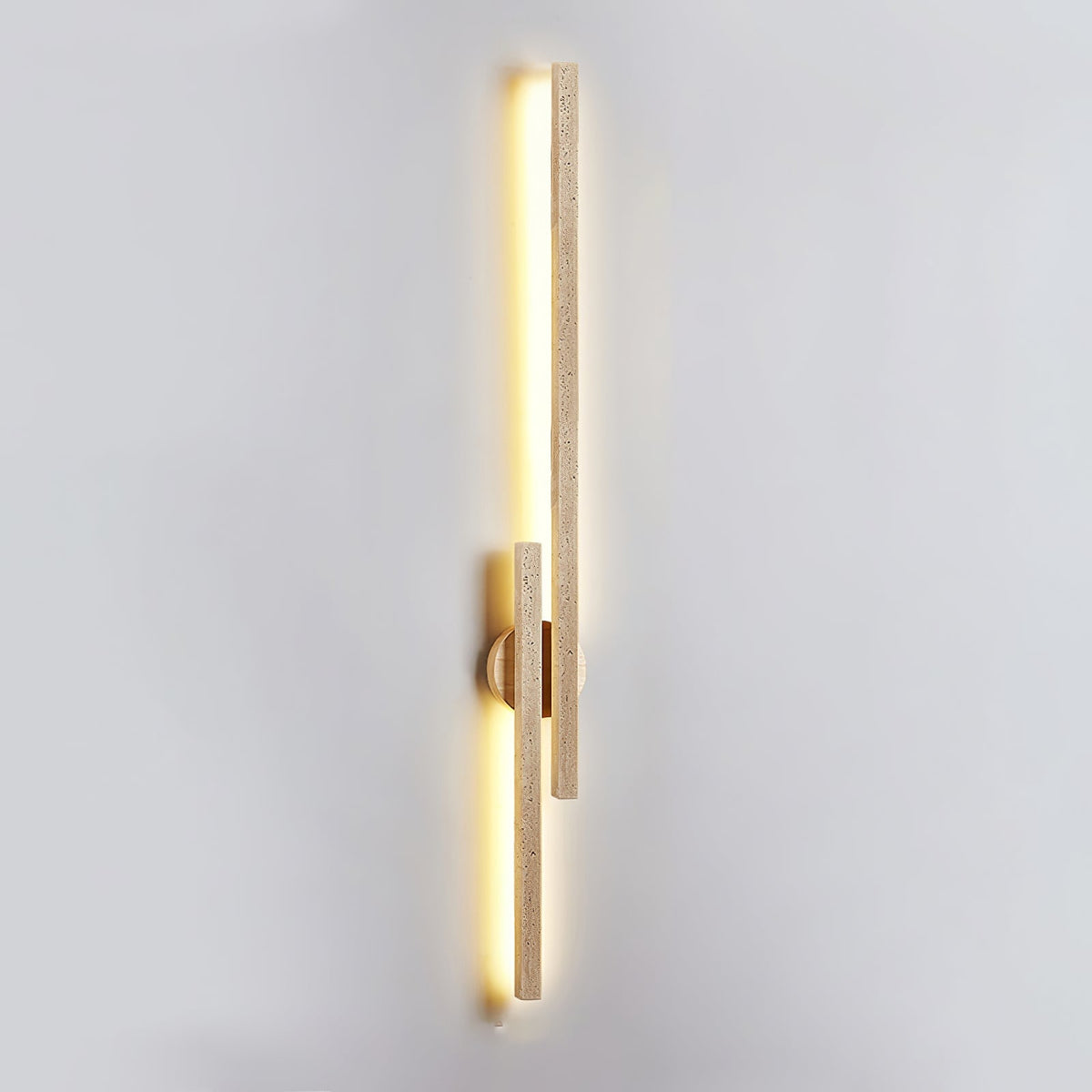 Myliryra lampada da parete in travertino Giallo