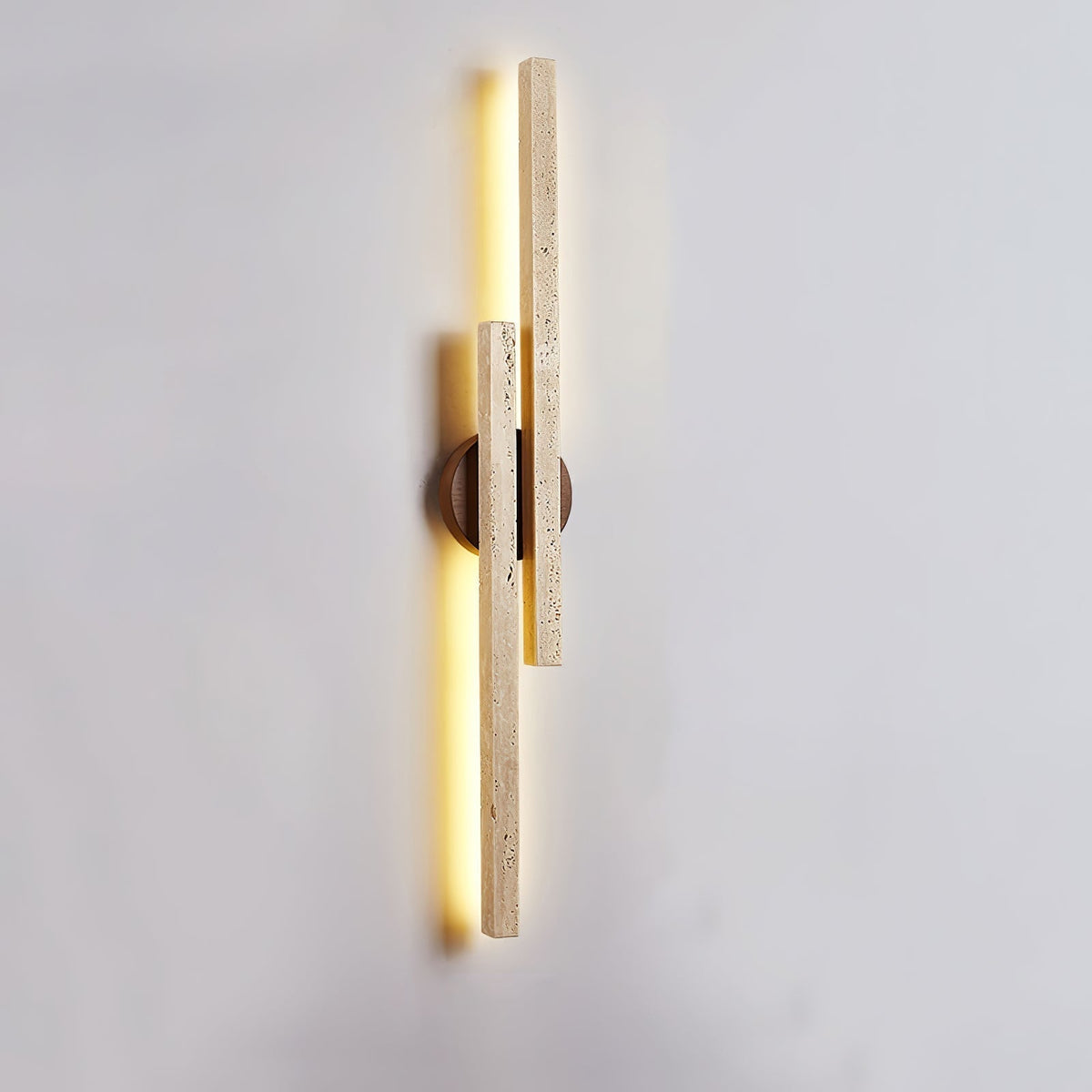 Myliryra lampada da parete in travertino Giallo