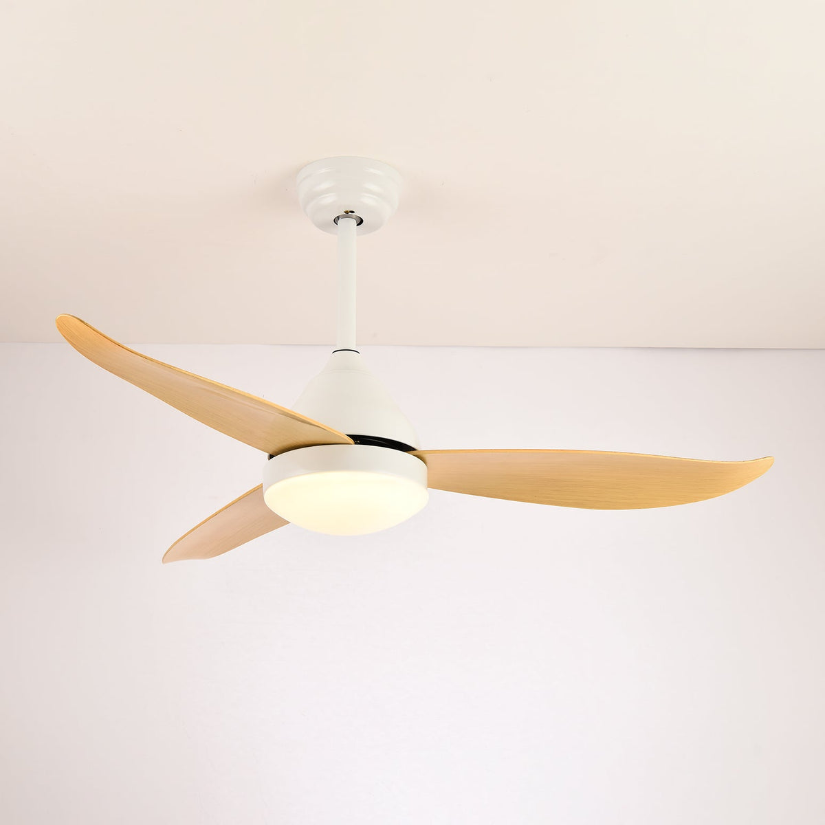 Fia Ventilatore da soffitto con luce in legno moderno