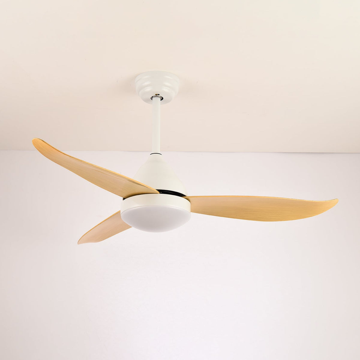 Fia Ventilatore da soffitto con luce in legno moderno