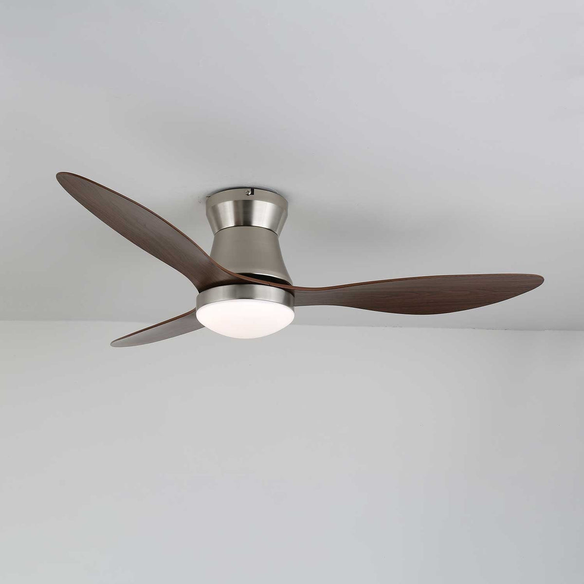 Zerath Ventilatore da soffitto con luce in legno moderno