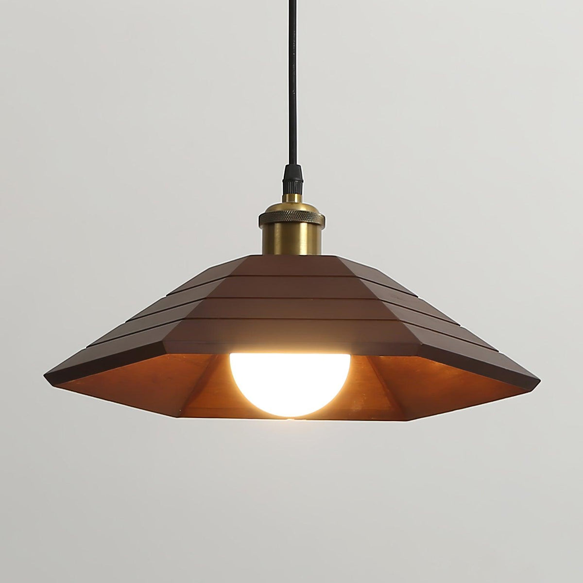 Evys lampada a sospensione in legno Stile Tradizionale Art