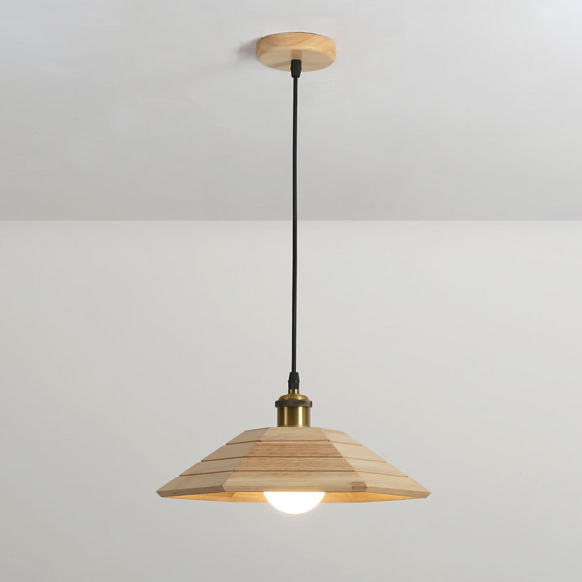 Evys lampada a sospensione in legno Stile Tradizionale Art