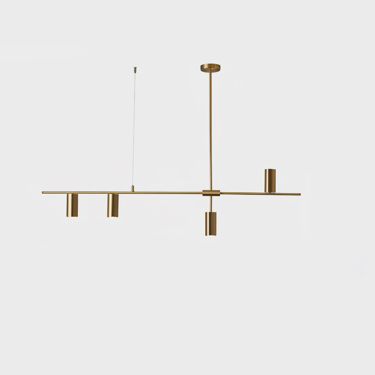 Lustra Lux Lampadario Lineare in Ottone Cassandra Elegante - Relic Pieces