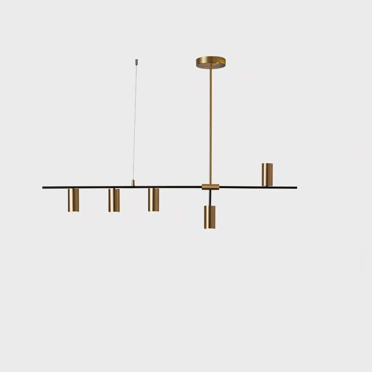 Lustra Lux Lampadario Lineare in Ottone Cassandra Elegante - Relic Pieces