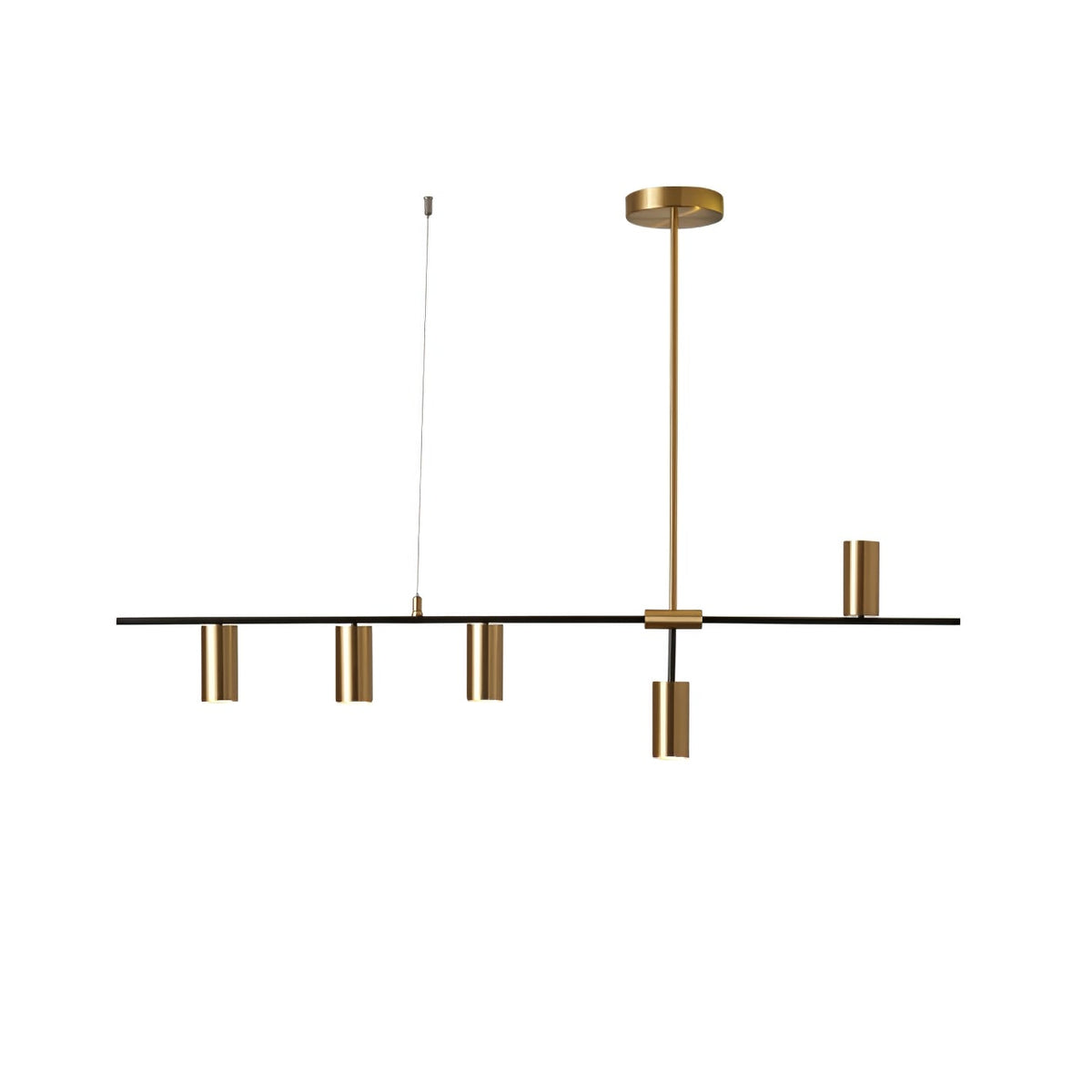 Lustra Lux Lampadario Lineare in Ottone Cassandra Elegante - Relic Pieces