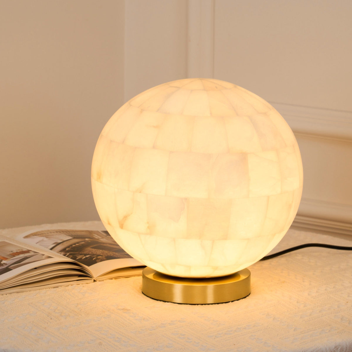 Lampada da tavolo alabastro
