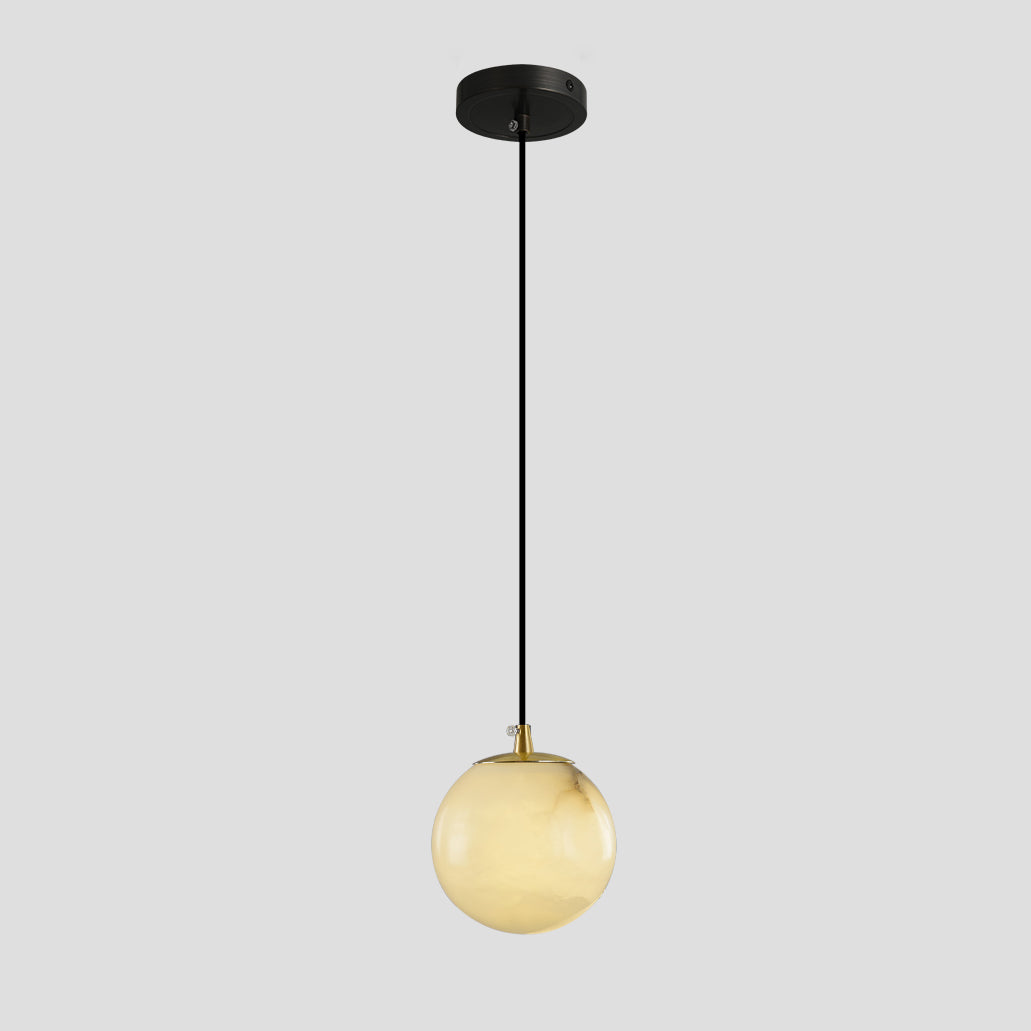 Gloruvye lampadario moderno a grappolo Sferico in alabastro