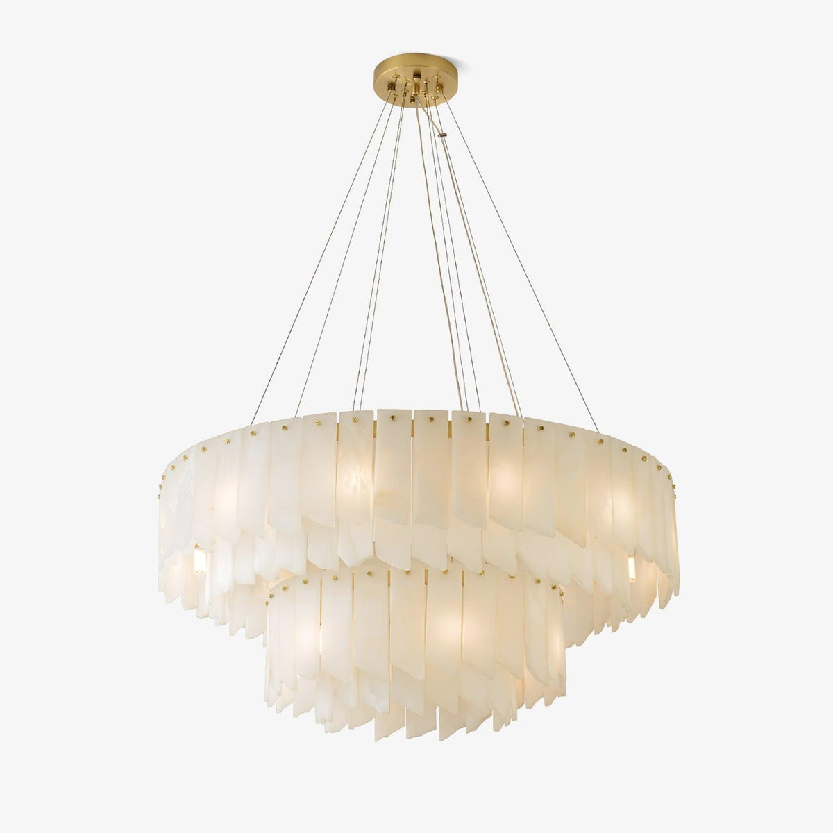 Vevelila lampadario in alabastro