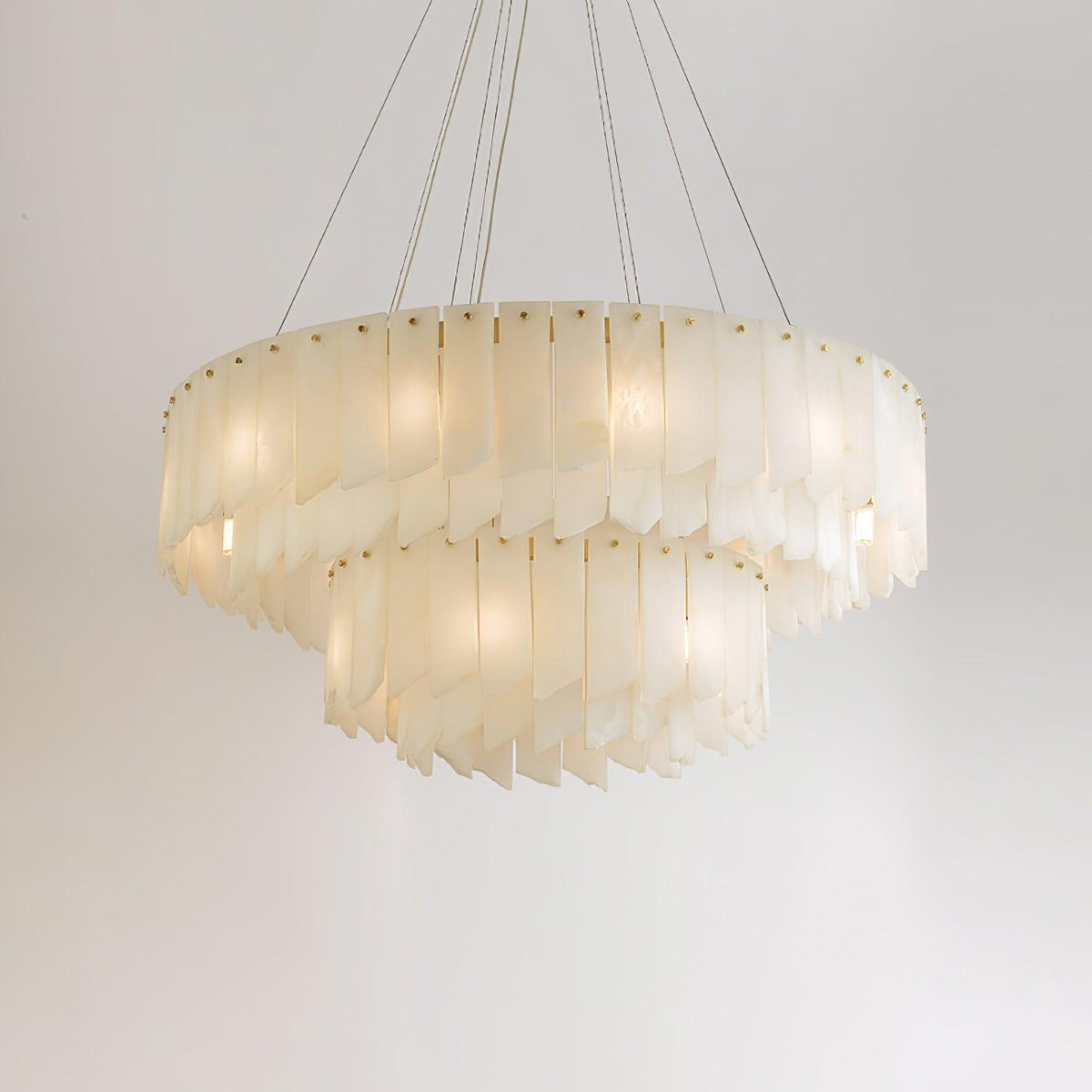 Vevelila lampadario in alabastro