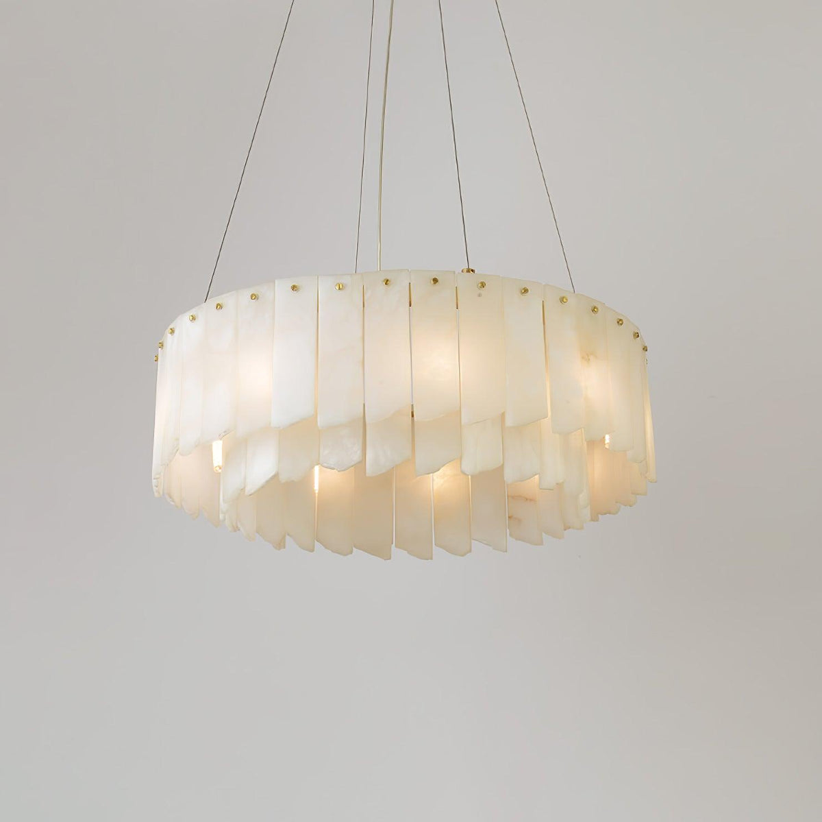 Vevelila lampadario in alabastro