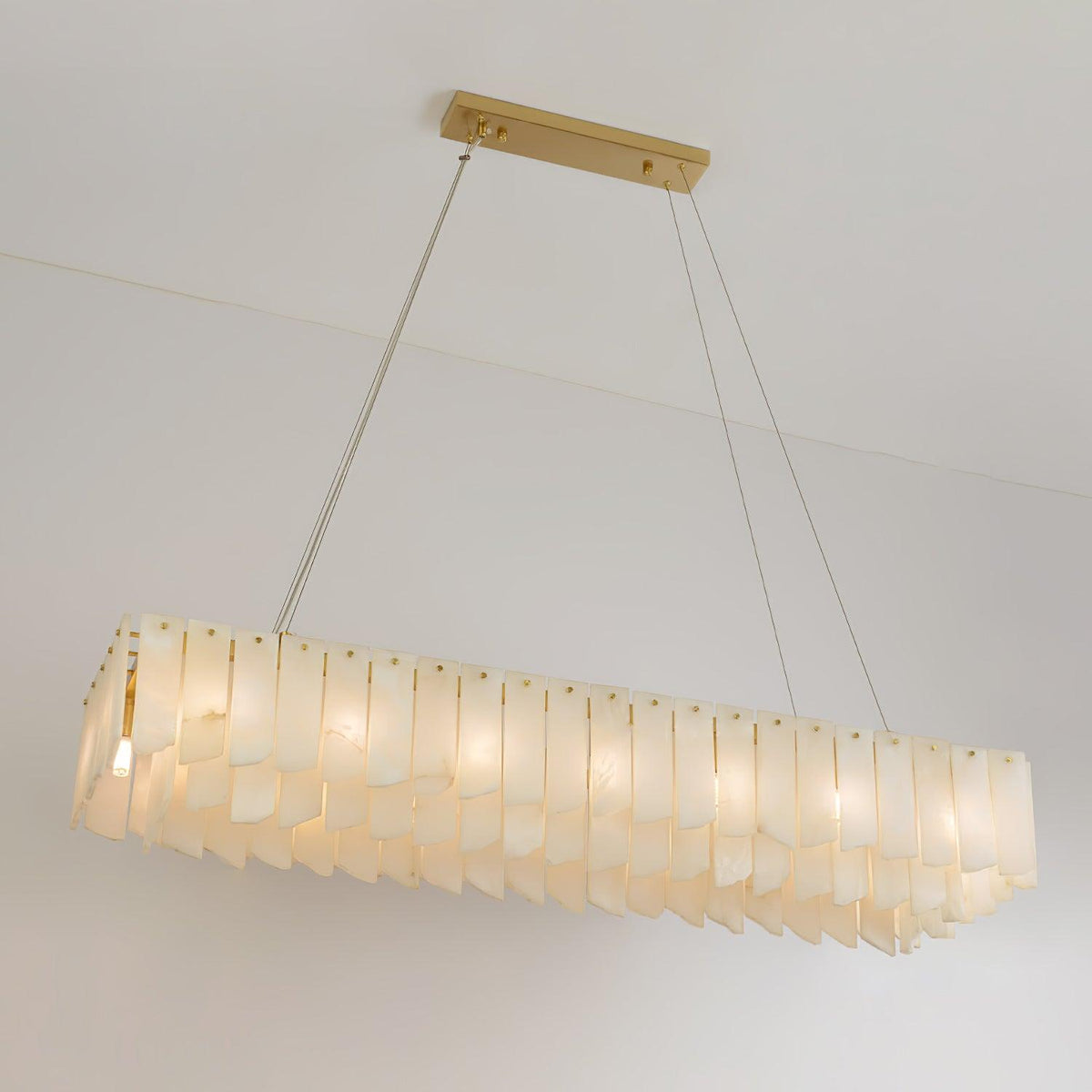 Vevelila lampadario in alabastro