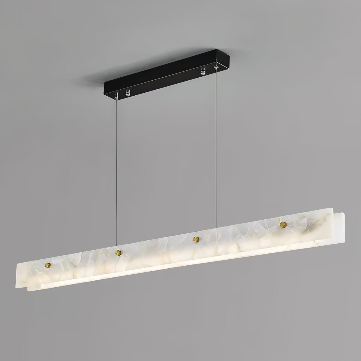 Vexor lampada a sospensione LED moderna lineare in alabastro