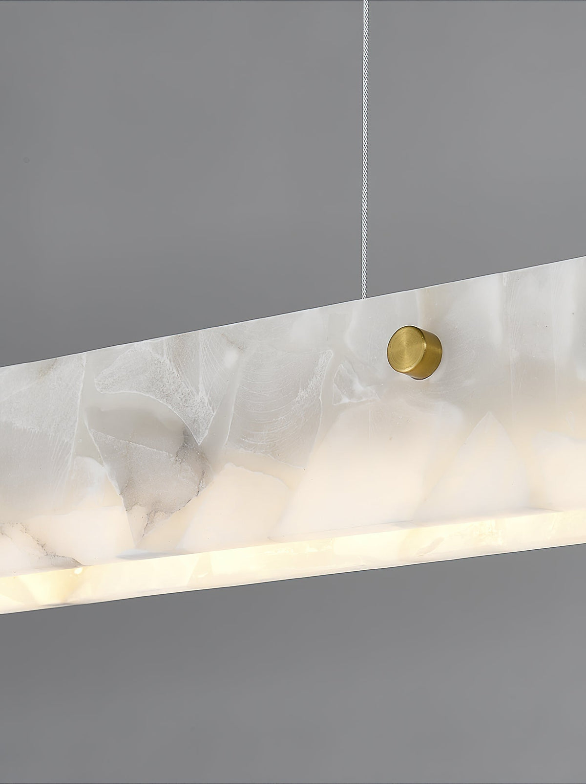 Vexor lampada a sospensione LED moderna lineare in alabastro