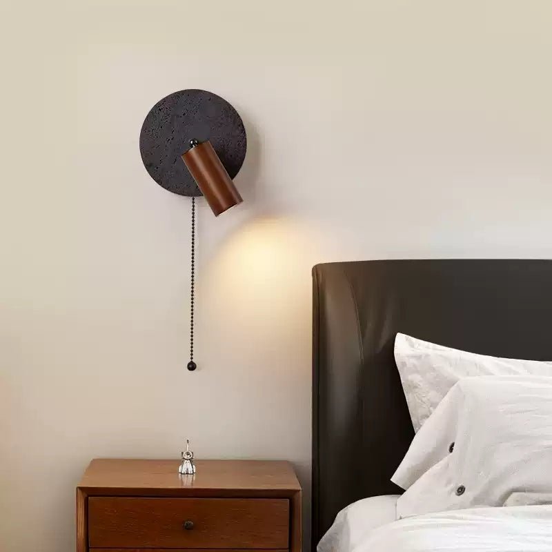 Jaxlen travertino nero lampada da parete