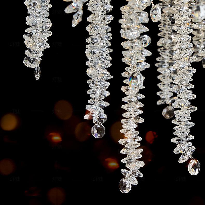 Lustra Lux Lampadario Elegante con Rami di Cristallo Oro - Relic Pieces