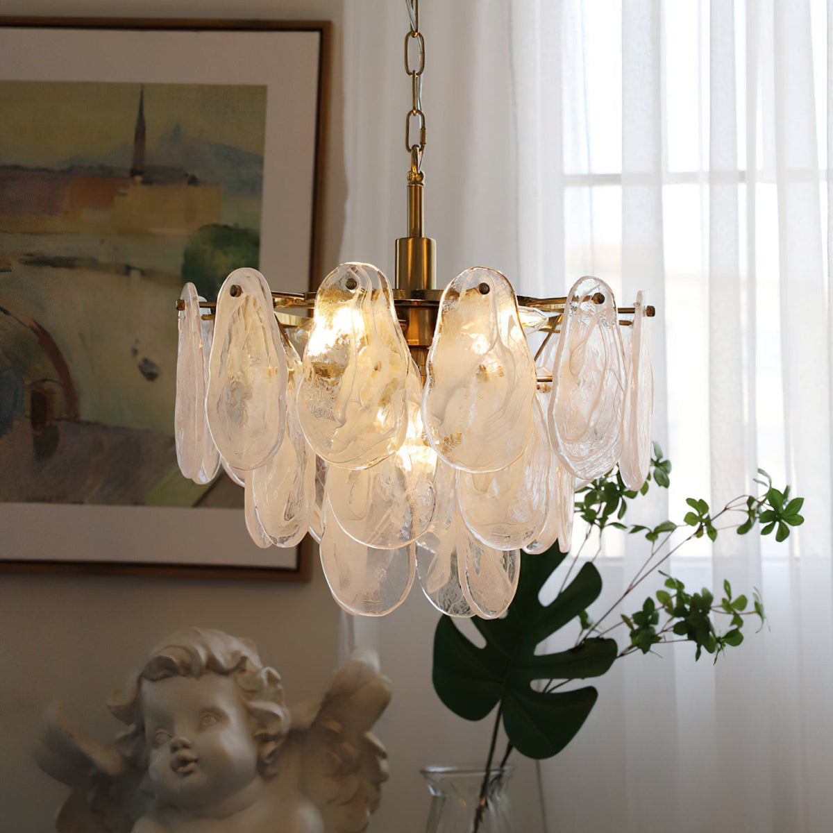Nuvella lampadario in vetro