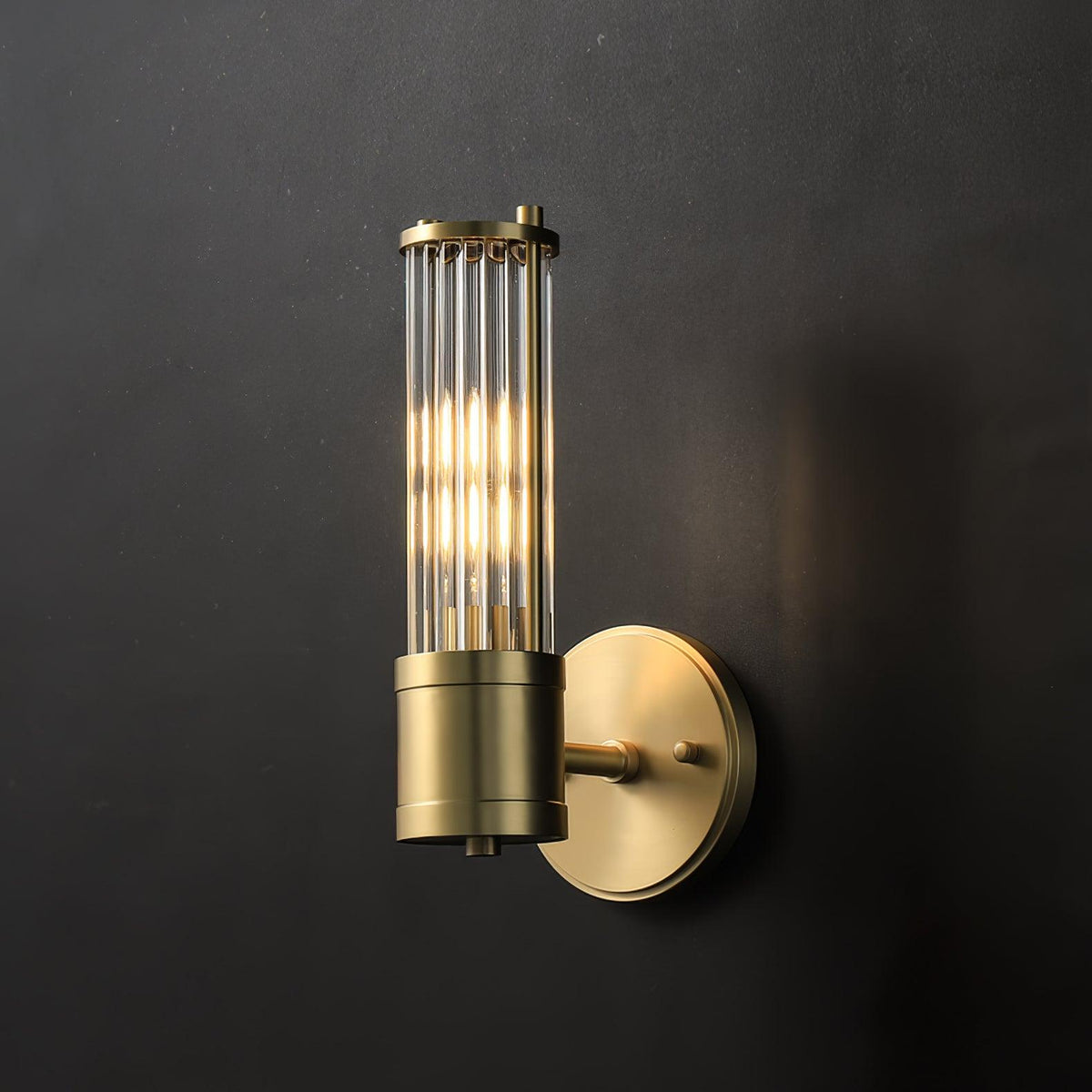 Vevenisra lampada da parete in vetro Art Nordico Cilindrica